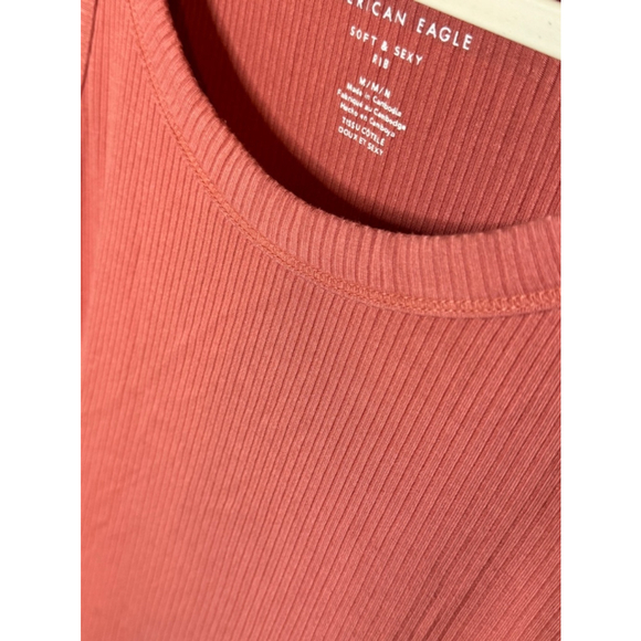Women's American Eagle Tank Top, Size M, Coral - Picture 2 of 4